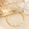 French Style Brass Round Beads Braided Bead Bracelets for Women CU2668-3