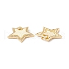 Brass Micro Pave Clear Cubic Zirconia Pendants X-KK-G415-16G-3