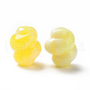 Two Tone Opaque Acrylic Beads OACR-P013-31B-2