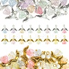 30Pcs Angel Acrylic & Glass Pendant PALLOY-FZ00016-7