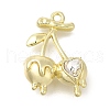 Alloy Rhinestone Pandants ENAM-B025-03G-02-1