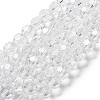Electroplate Transparent Glass Beads Strands EGLA-A035-T10mm-A19-1