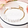 304 Stainless Steel Cardano Chains Bracelets for Women BJEW-C089-10G-2