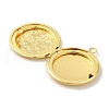 Rack Plating Brass Locket Pendants X-KK-K277-06G-2