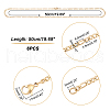 UNICRAFTALE 304 Stainless Steel Figaro Chain Necklaces NJEW-UN0001-28G-4