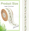 15 Yards Polyester Hollow Flower Lace Trim SRIB-WH0026-30B-2