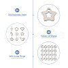  Jewelry 90Pcs 9 Style 304 Stainless Steel Charms STAS-PJ0001-41-14