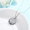 Gothic Alloy Rhinestone Tree of Life Pendant Necklaces for Women PW-WG4F1F7-01-3