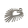 201 Stainless Steel Pendants STAS-I332-12P-2