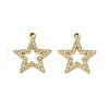 UV Plating Alloy Rhinestone Pendants FIND-B039-02G-05-1