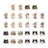 Boutigem 28Pcs 14 Style Printed Alloy Pendants FIND-BG0001-04-2