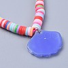 Eco-Friendly Handmade Polymer Clay Heishi Beads Kids Braided Bracelets BJEW-JB04319-M-4