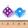 Transparent Acrylic Enamel Pendants TACR-T028-54-3
