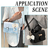 Beebeecraft 2Pcs 2 Styles Zinc Alloy with Plastic and Polyester Keychain KEYC-BBC0001-03-5