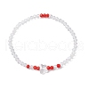 Electroplate Glass Beads Stretch Bracelets for Women BJEW-JB11397-03-2
