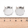 201 Stainless Steel Sew on Prong Settings STAS-T032-01-18mm-P-3