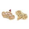 Brass Micro Pave Cubic Zirconia Pendants KK-S526-09G-B-1