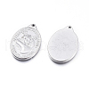 Non-Tarnish 304 Stainless Steel Pendants STAS-F240-07P-A-2
