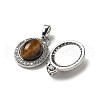 Natural Tiger Eye Pendants KK-R210-24P-2