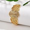 Brass Bangles for Women BJEW-D313-05G-4