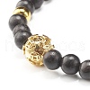 Wooden Beads Stretch Bracelets Set BJEW-JB07019-5