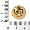 304 Stainless Steel Flat Round Brooch Brooch Base Settings STAS-S172-10A-G-3