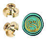 Wax Seal Brass Stamp Head AJEW-WH0209-355-1