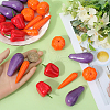 Gorgecraft 40Pcs 4 Styles Foam Artificial Vegetables AJEW-GF0009-58-3