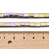 Electroplated Non-magnetic Synthetic Hematite Beads Strands G-G089-B02-13-4