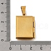 316 Stainless Steel Locket Pendants STAS-G146-25G-3