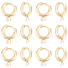 Unicraftale 20Pcs 201 Stainless Steel Huggie Hoop Earring Findings STAS-UN0056-86-1