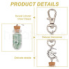 Gemstone Chip Beads Wishing Bottle Pendant Decorations HJEW-GO00035-3
