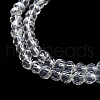 Electroplate Transparent Glass Beads Strands EGLA-A035-T3mm-A19-3