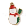 Christmas Theme Ion Plating(IP) 304 Stainless Steel Enamel Pendants STAS-Z083-07G-10-1
