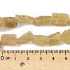 Raw Rough Natural Yellow Apatite Beads Strands G-M453-D07-5