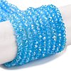 Baking Electroplate Glass Beads Strands DGLA-A039-J4mm-B12-1