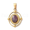 Natural Amethyst Pendants STAS-C120-14G-08-1
