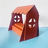 Dollhouse Wooden Dollhouse Wooden Cabinet Toy PW-WG14695-01-2