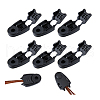 DICOSMETIC 60Pcs ABS Zipper Pull Cord Lock Cord Ends FIND-DC0004-62-9