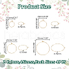 32Pcs 4 Sizes 2 Colors 316 Surgical Stainless Steel Wine Glass Charms Rings STAS-LP0001-02-2