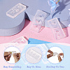  6Pcs 6 Styles Diamond/Teardrop/Oval DIY Nail Art Ear Stud Cabochon Silicone Mold DIY-TA0006-19-4