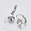 Tarnish Resistant 304 Stainless Steel Leverback Earring Settings STAS-I097-021-8mm-2
