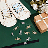 WADORN 16Pcs 2 Colors Alloy Crystal Rhinestone Connector Charms KK-WR0001-07-4