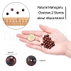 ARRICRAFT Natural Mahogany Obsidian Bead Strands G-AR0001-49-2
