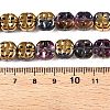Electroplate Glass Beads Strands EGLA-T021-06A-4