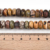 Natural Polychrome Jasper/Picasso Stone/Picasso Jasper Beads Strands G-T140-70A-5