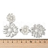 304 Stainless Steel Dangle Stud Earrings EJEW-G423-18P-4