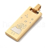 Christmas Ion Plating(IP) 304 Stainless Steel Pendants STAS-Z098-25G-2