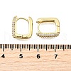Brass Micro Pave Clear Cubic Zirconia Hoop Earrings EJEW-Z121-10G-5