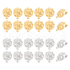 Unicraftale 32Pcs 2 Colors 304 Stainless Steel Stud Earring Finding STAS-UN0041-95-1